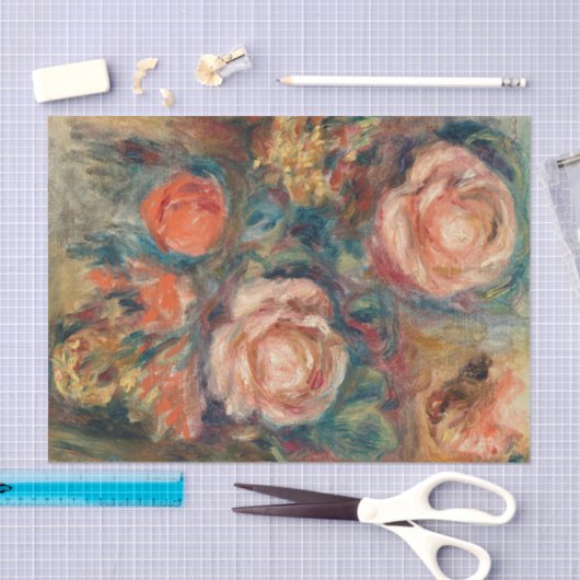 Papier Mousseline Bouquet de Rose | Renoir (Artisanat)