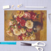 Papier Mousseline Bouquet de roses, Auguste Renoir (Artisanat)
