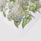 Papier Mousseline Bouquet floral botanique de Lavender Blue Hydrange (Détail)