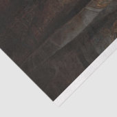 Papier Mousseline Bouquet floral en papier découpage noir (Détail)