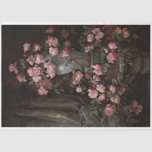 Papier Mousseline Bouquet floral en papier découpage noir (Recto)