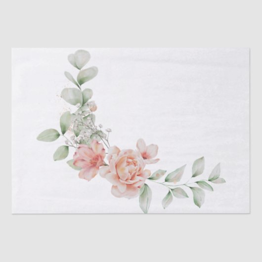 Papier Mousseline Bouquet floral Pastel Pastel (Recto)