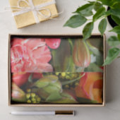 Papier Mousseline Bouquet orange (Cadeau)