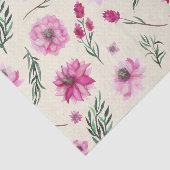 Papier Mousseline Bouquet rose (Détail)