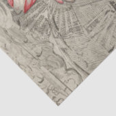 Papier Mousseline Bouquet rose-rouge clair de papier découpage de fl (Détail)