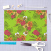 Papier Mousseline Bouquet tropical (Artisanat)