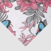 Papier Mousseline Bouquet tropical (Détail)