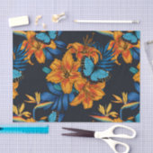 Papier Mousseline Bouquet tropical (Artisanat)