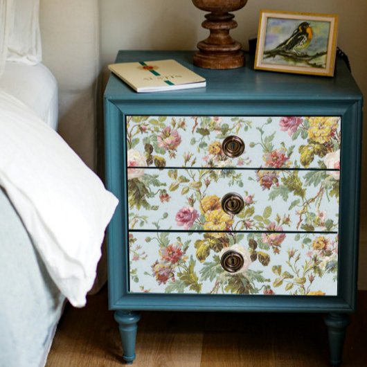 Papier Mousseline Bouquet Vintage Rose Fond d'écran Découpage