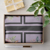 Papier Mousseline Bouquets de rose rose carrelage (Cadeau)