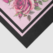 Papier Mousseline Bouquets de roses de lavande démoulé (Détail)