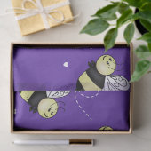 Papier Mousseline Bourdon Violet (Cadeau)