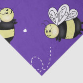 Papier Mousseline Bourdon Violet (Détail)