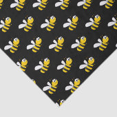 Papier Mousseline Bourdons noirs heureux mignons amusants (Détail)