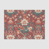 Papier Mousseline Bourgogne Chinoiserie Grandmillenium Toile Floral (Recto)