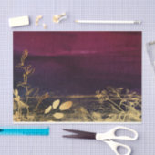 Papier Mousseline Bourgogne et or (Artisanat)