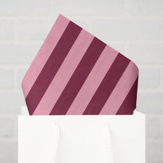 Papier Mousseline Bourgogne Et Rayure Rose Motif Rouge Cerise Gras