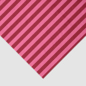 Papier Mousseline Bourgogne et rayures roses chaudes (Détail)