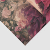 Papier Mousseline Bourgogne, gothique victorien, Flores Moody (Détail)