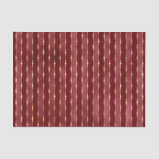 Papier Mousseline Bourgogne victorienne et bande d'or