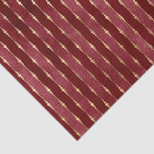 Papier Mousseline Bourgogne victorienne et bande d'or (Détail)