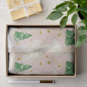 Papier Mousseline Bours polaires de Noël mignons en forêt À feuillag (Cadeau)