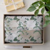 Papier Mousseline Bousier vintage et fleurs (Cadeau)