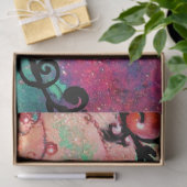 PAPIER MOUSSELINE BOUTEILLE EN ÉCLAIRAGE, ROSE, MONOGRAMME DES ÉPILE (Cadeau)