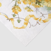 Papier Mousseline Bouteille Fleur Jaune Découpage Postmark Paris (Détail)