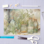 Papier Mousseline Bouteilles d'herbes (Artisanat)