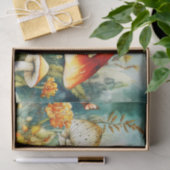 Papier Mousseline Bouteilles et papillons (Cadeau)