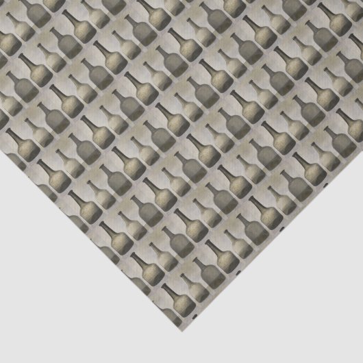 Papier Mousseline Bouteilles rustiques Still Life Motif (Détail)