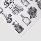 Papier Mousseline Bouteilles vintages (Détail)