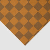 Papier Mousseline Bouton À damiers Brown (Détail)