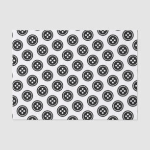 Papier Mousseline Bouton noir