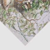 Papier Mousseline Bouton postal du nid d'oiseaux Script français ble (Détail)