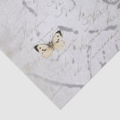 Papier Mousseline Bouton postal pour nid d'oiseaux Script français b (Détail)