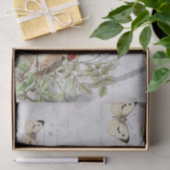 Papier Mousseline Bouton postal pour nid d'oiseaux Script français b (Cadeau)