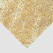 Papier Mousseline Bouts de guépard Parties scintillant Gold Faux (Détail)