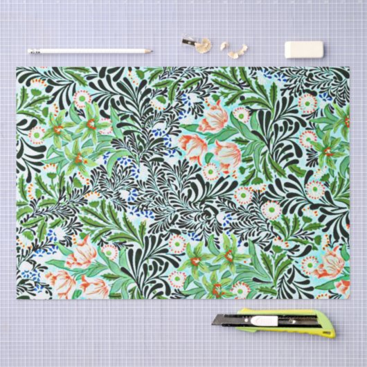 Papier Mousseline Bower, William Morris motif, (Artisanat)