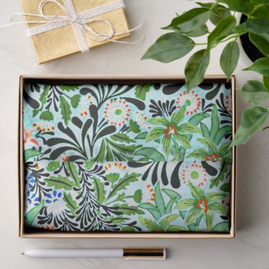 Papier Mousseline Bower, William Morris motif, (Cadeau)