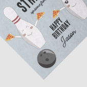 Papier Mousseline Bowling Pizza Grève Un Anniversaire de enfant Amus (Détail)