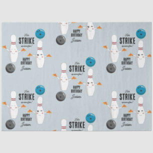 Papier Mousseline Bowling Pizza Grève Un Anniversaire de enfant Amus