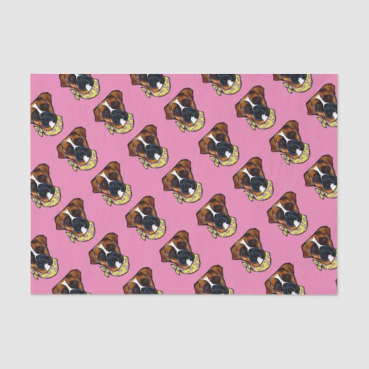 Papier Mousseline Boxer de Pâques (Recto)