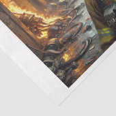 Papier Mousseline Boxer dog en tant que pompier - (Détail)