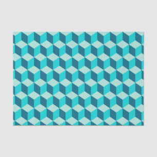 Papier Mousseline Boy Blue Building Blocs Motif sans couture