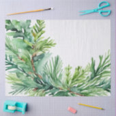 Papier Mousseline Branche À feuillage persistant de Noël (Artisanat)