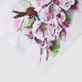 Papier Mousseline Branche de fleurs d'aquarelle pour le découpage (Détail)