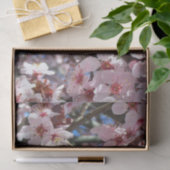 Papier Mousseline Branche de fleurs roses Printemps Floral (Cadeau)