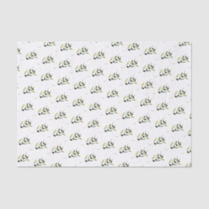 Papier Mousseline Branche d'olive